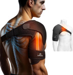 COPPER HEAL Magnetic Shoulder Brace – Adjustable Compression Support with Copper Fabric & Magnetic Inserts, Left & Right Shoulder Stability for Sports & Daily Use