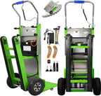 1250W Electric Stair Climbing Hand Truck with Rubber Tracks, 900lbs Stair Climber Trolley Lithium Battery with Safety Rope, Heavy Duty Stair Climber, Warehouse Logistics, Transport, Moving Furniture