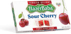 Hazer Baba Turkish Delight Candy, Sour Cherry Flavored, 16oz (Pack of 1), Gourmet Snack Box, Traditional, Vegan Snack, Turkish Lokum, Unique Sweets, Loukumi, Delicias Turcas, Halal, Kosher
