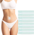 54Pcs Castor Oil Patches for Belly Button, PU Film Transparent Castor Oil Pack, Self-Adhesive, Highly Absorbent Patch Pads(Oil Not Include)