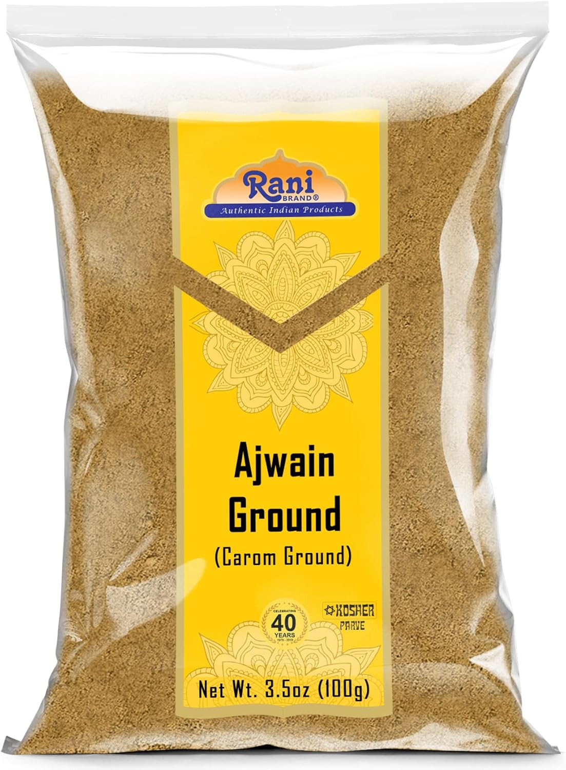Rani Ajwain Powder (Carom Bishops Weed) Ground Spice 3.5oz (100g) ~ All Natural | Vegan | Gluten Friendly | NON-GMO | Kosher | Indian Origin