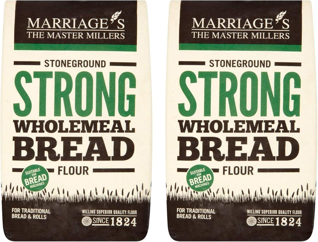 Marriage's Strong Stoneground Wholemeal Flour 1.5kg - Pack of 2