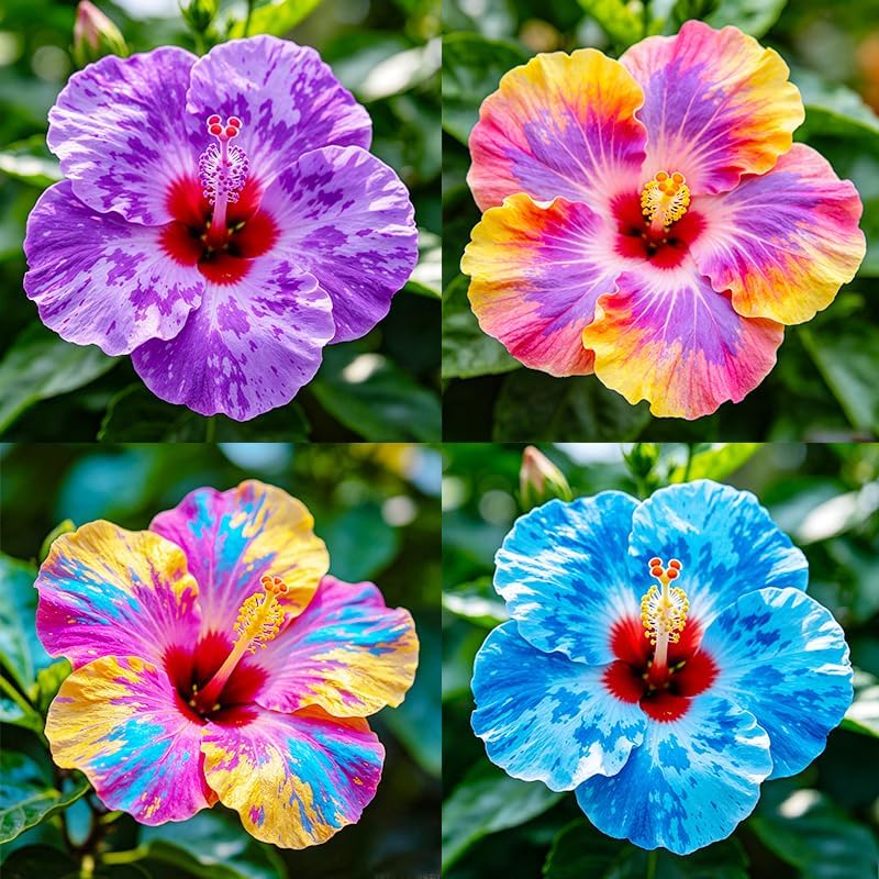 25Pcs Exotic Hibiscus Flower Seeds for Planting - Perennial Flower for Home Garden