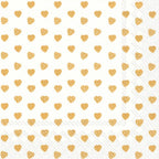 IHR Lunch Paper Napkins, 20-Count, 6.5 x 6.5-Inches, My Little Sweetheart Gold