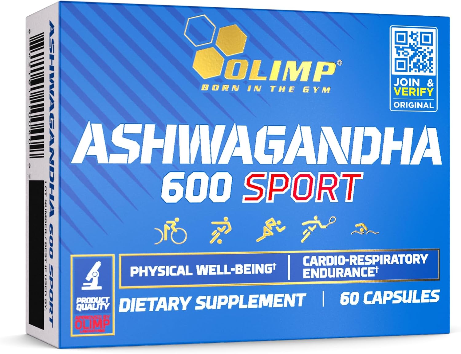 OLIMP Ashwagandha KSM-66 – 60 Vegan Capsules - Organic Ashwagandha Capsules for Stress Relief, Energy & Focus – Adaptogen Supplement - 5% Withanolides