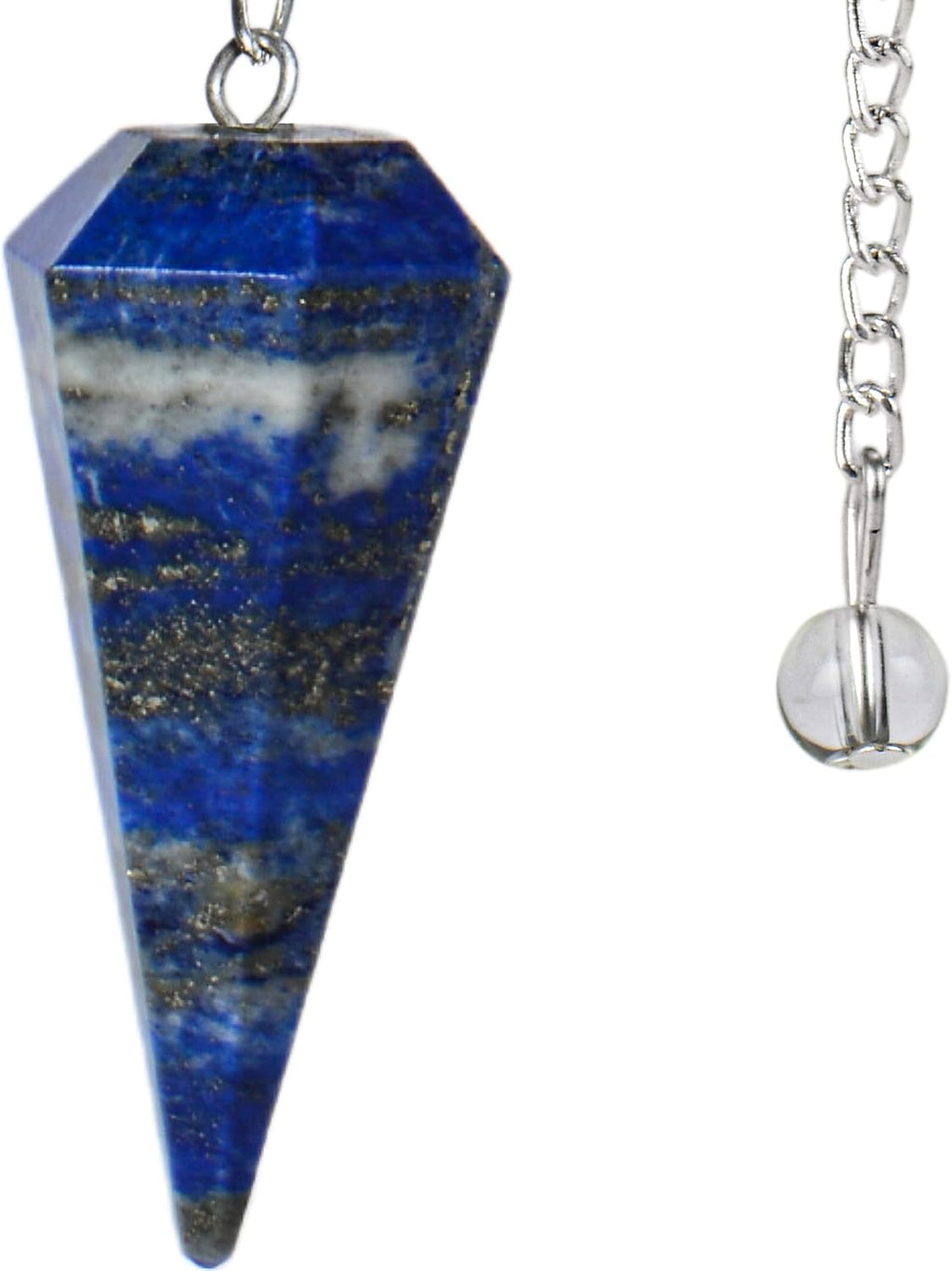 ANAYA AGATE Lapis Lazuli Pendulum, Chakra Pendulum with Chain, Certified Dowsing Crystals and Healing Stones for Divination Meditation, Chakra Balancing and Crystal Grid, Natural Gemstone Pendulums