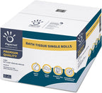 Papernet Toilet Tissue 48 Single Rolls with 400 Premium Quality Sheets per roll | Compatible with Universal Dispensing System | 2 ply 400 sheets 4.1” x 4.0”