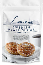 Lars Own Swedish Pearl Sugar – 1-Pack, 10-oz Resealable Pouch – Non-Melting, All-Natural Decorative Nib Sugar for Baking
