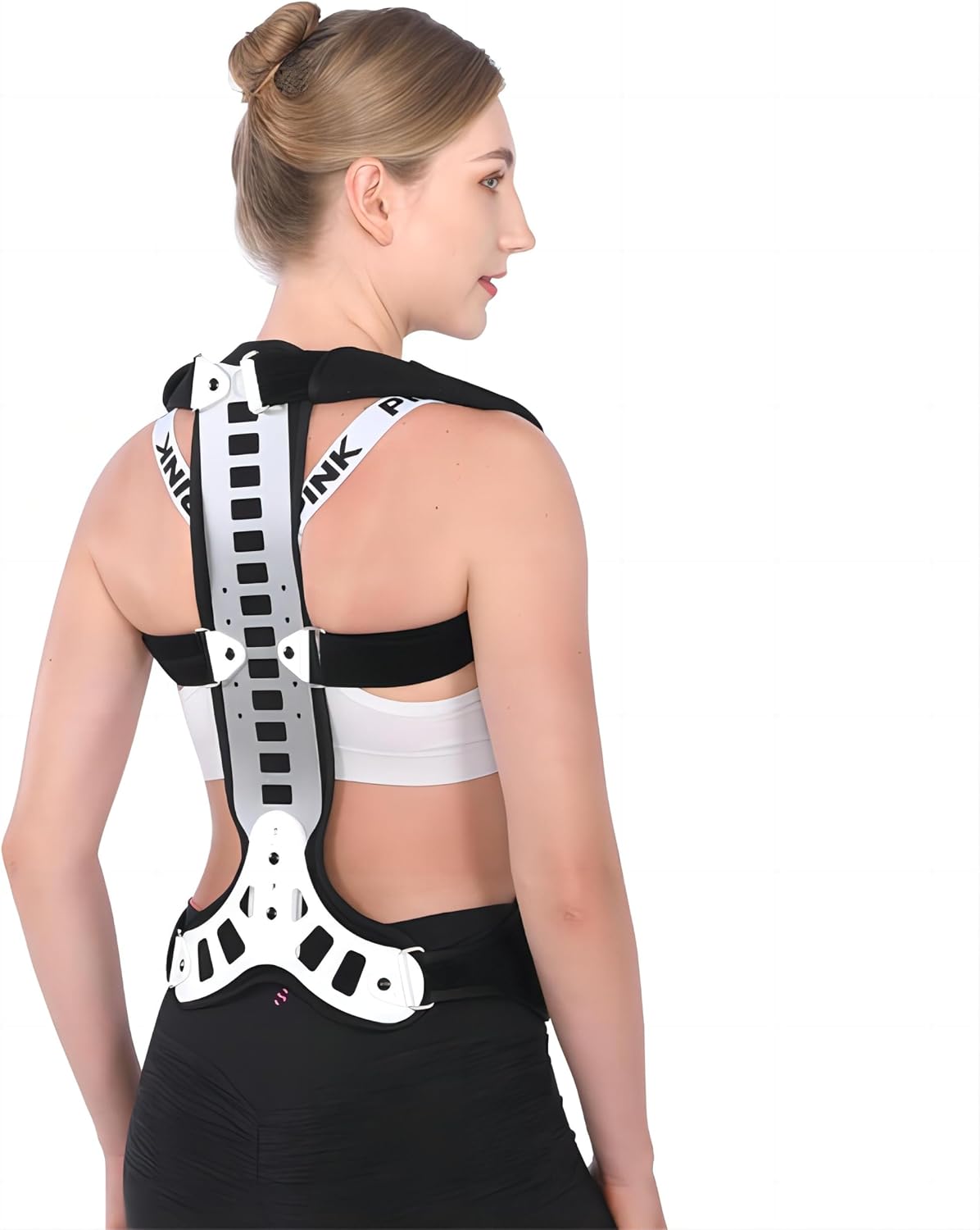 Posture Corrector Back Support for Hunched Back, Kyphosis and Vertebral Compression Fracture Men and Women (Medium)