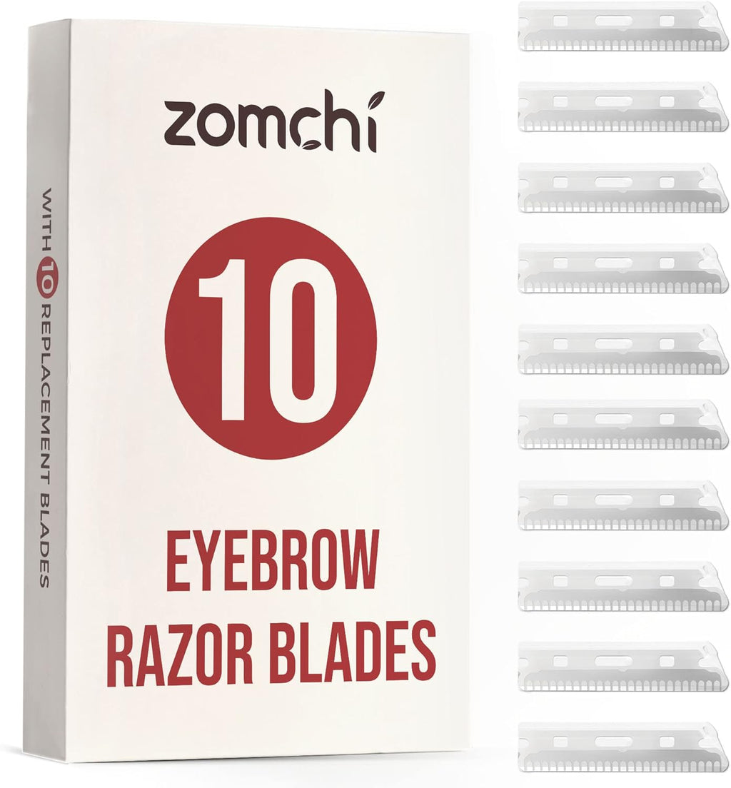 Precision Eyebrow Razor Blades - Set of 10 Replacement Blades