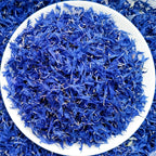 Pure Blue Cornflower Petals, 100% Natural Centaurea Cyanus, Dried Herbal Flowers, Grown in Germany, for Tea Blends, Cupcakes, Lattes, Bath Products, Gifts, Crafts