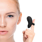 Mini-Ring Handheld Powerful Face & Eye Massager, Multifunctional Massage Tool, Waterproof Portable Eye, Jaw, Finger and Body Massager, Relieves Facial Muscle Fatigue and Pain - Black
