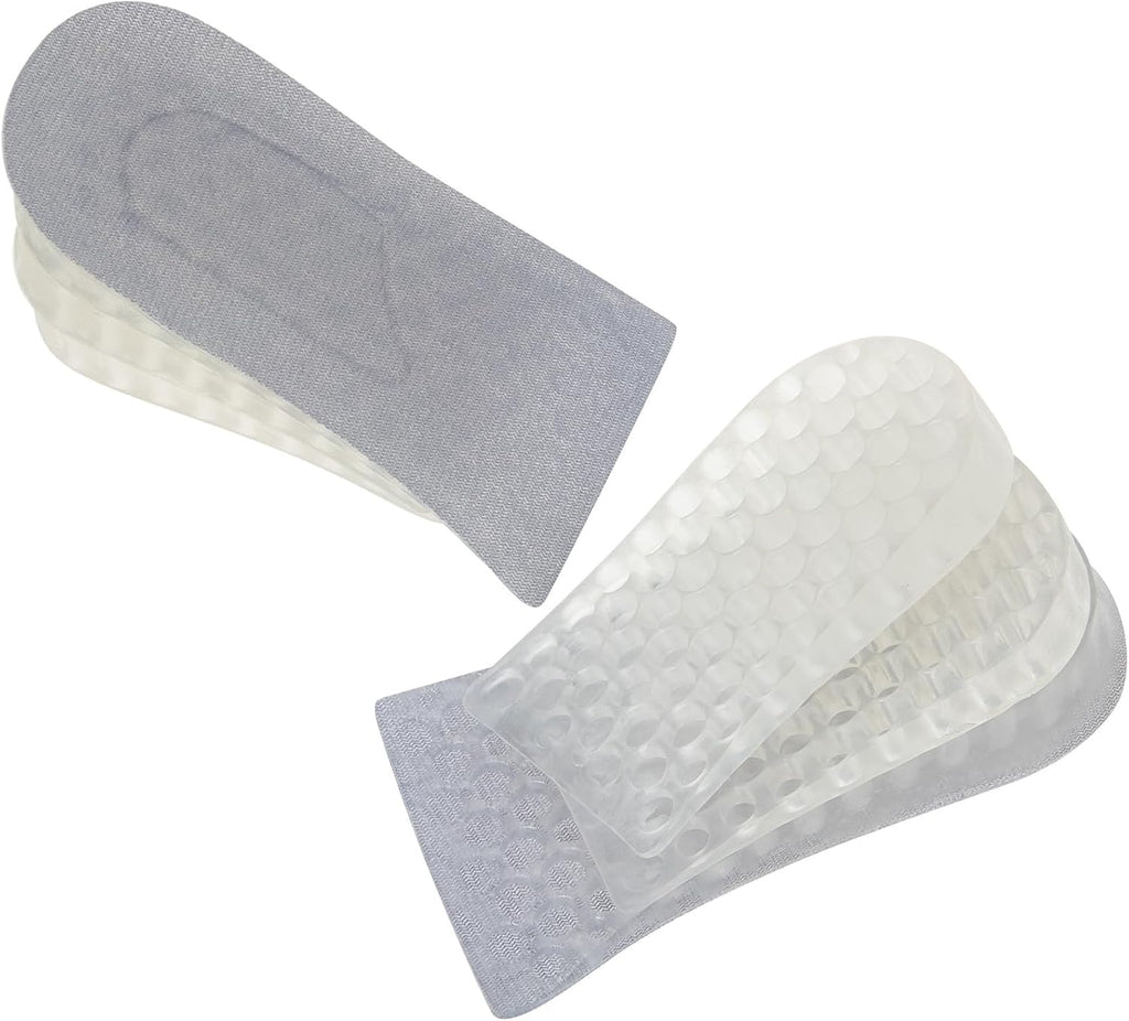 Didiseaon Silicone Insert Insoles Height Increase Foot Lift Cushions Invisible Heel Lift for Men and Women Winter 3-Layer 5cm Heightening Pads