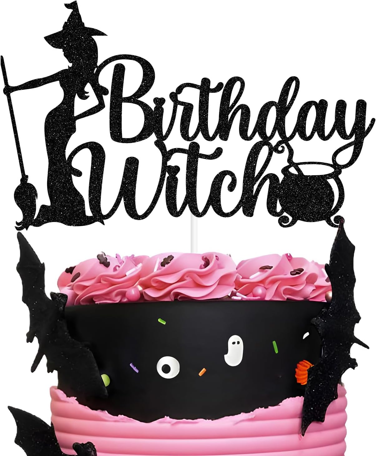 Birthday Witch Cake Topper, Witches Don't Age, Halloween Witch Cake Décor, Happy Birthday Witches Party Decorations