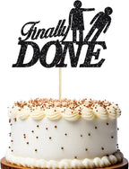 Finally Done Cake Topper, Divorced Theme Party Decorations,Boy Bye, I'm Done, Bye Felicia Cake, Single Freedom Party Decor Supplies