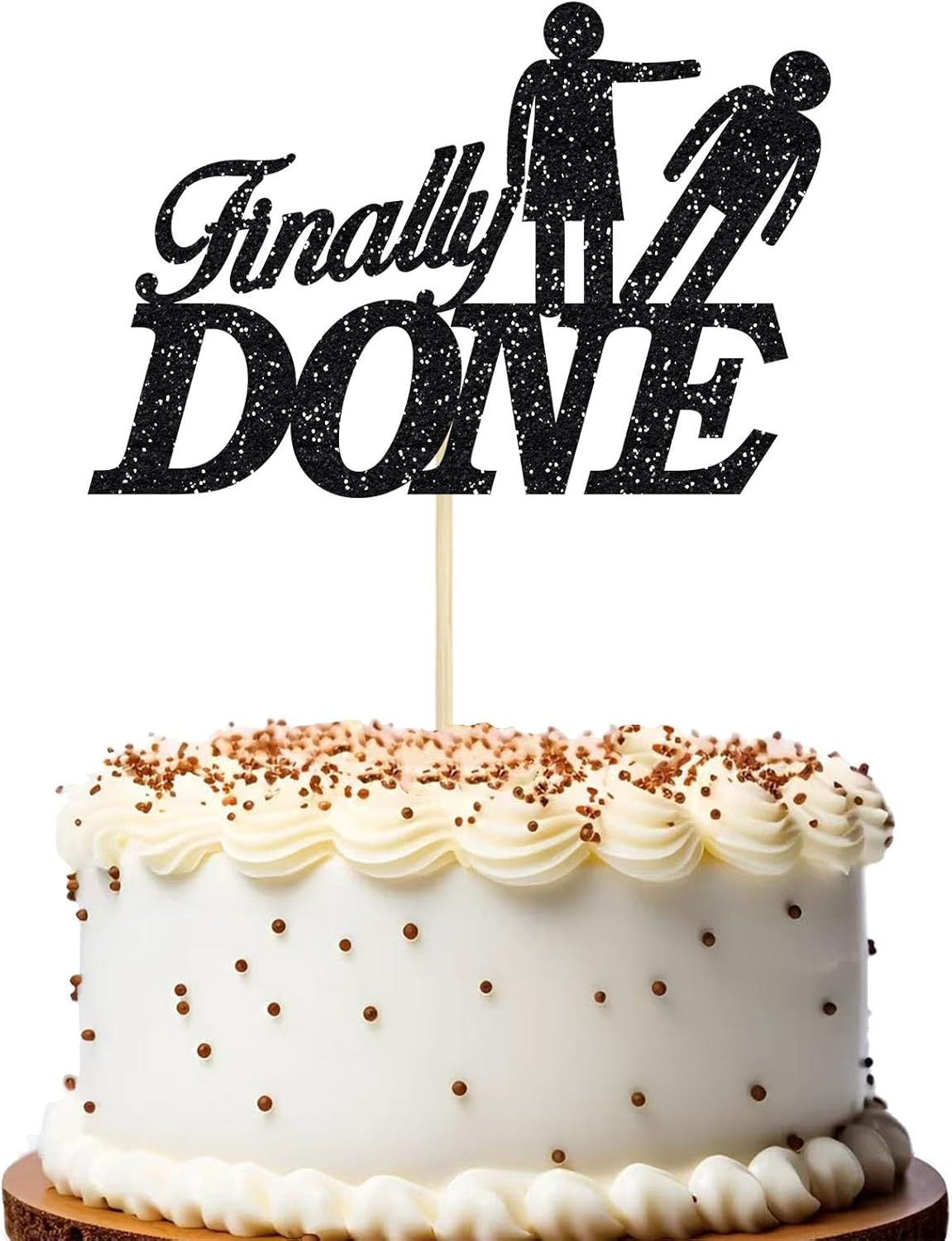 Finally Done Cake Topper, Divorced Theme Party Decorations,Boy Bye, I'm Done, Bye Felicia Cake, Single Freedom Party Decor Supplies