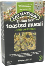 Eat Natural Gluten Free Toasted Muesli Buckwheat (500g) - Pack of 2