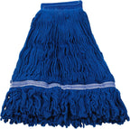 Heavy Duty Wet Industrial Cleaning Mop Head – Mop Head Replacement Perfect Cotton Washable Mop Head Replacement for Commercial & Home Cleaning（Blue）