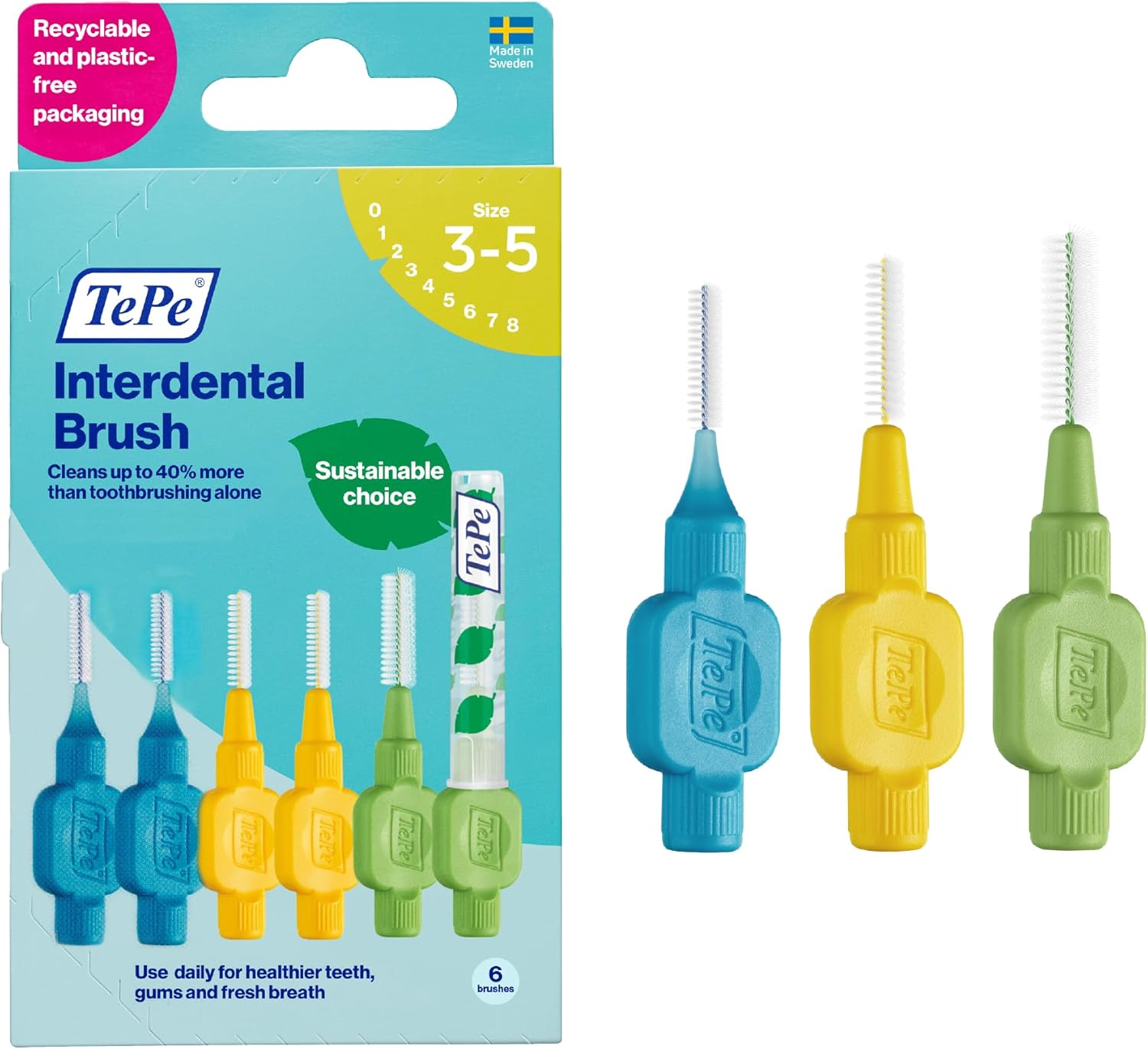 TePe® Interdental Brush Original ISO 3-5