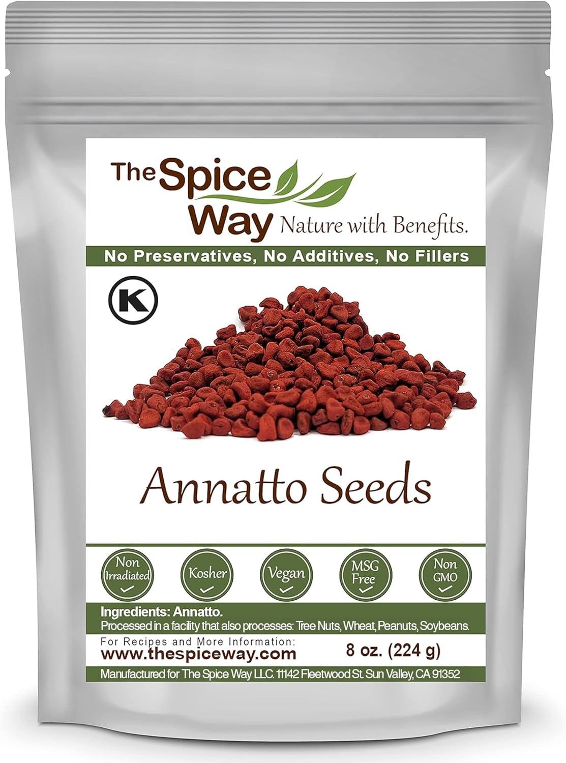 The Spice Way Annatto Seeds - (8 oz) also known as achiote seed