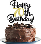 70th Happy birthday cake topper happy birthday cake decoration 70th birthday party decoration gift plugin (70)