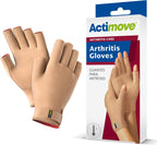 Actimove Arthritis Care Arthritis Gloves – Drug-Free Pain Management for Aching Fingers and Hands, Overuse or Repetitive Syndromes – Left/Right Wear – Beige, Medium