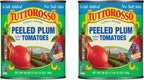 Tuttorosso No Salt Added Peeled Plum Canned Tomatoes, 28oz Cans (Pack of 2)