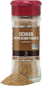 Soeos Sichuan Peppercorn Powder 1oz (28.3g), Non-GMO Verified, Szechuan Peppercorn, Ground Sichuan Green Peppercorns, Green Sichuan paper Powder, Mapo Tofu Essential Ingredient