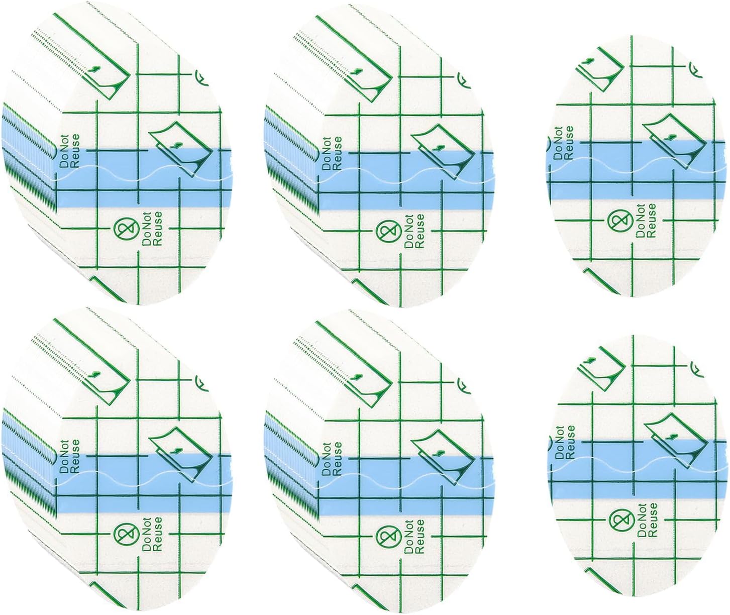 200pcs Transparent Stretch Adhesive Bandage Waterproof Bandage, Ellipse Transparent Film Dressing Tapes for Swimming Shower (1.7 * 2.6 Inch)