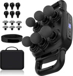 Six Head Massage Gun, 50 Intensity Levels & 9 Massage Modes, Equipped with 3 Different Massage Heads, Massage Gun with Adjustable Belt Ideal Gifts for Women, Men, Mom, and Dad