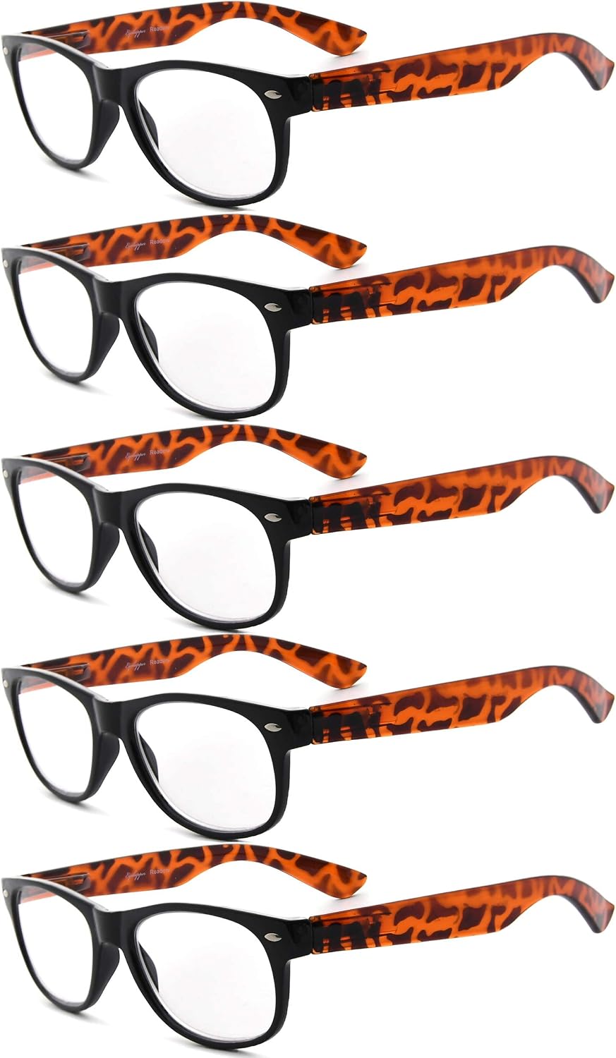 Eyekepper Classic 80's Reading Glasses for Women 5 Pairs Readers Include Reading Sunglasses