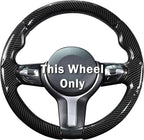 Steering Wheel Cover for BMW X3(2014-2017) X5(2014-2018) 3 Series(2012-2019) 5 Series(2014-2016) 328i 320i 330i 325i 528i 535i 530i 540i M3 2 4 6 Series X4 X6 M2 M4 M5 M6 Accessories (Glossy Black)