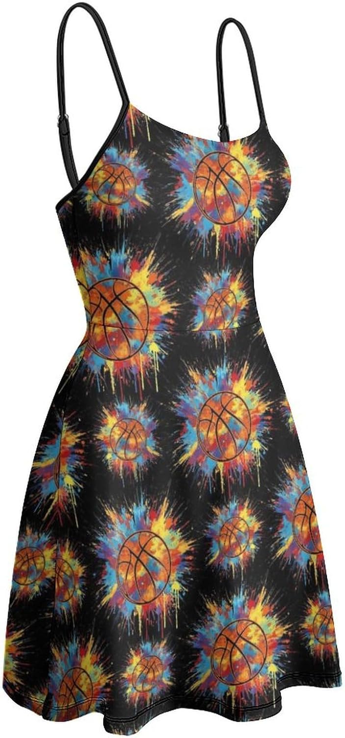 Women's Sleeveless Spaghetti Strap Wedding Guest Party Dress Backless Dresses