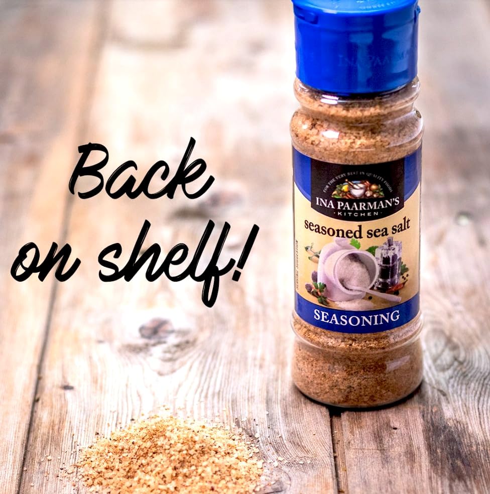 Ina Paarman | Seasoned Sea Salt Seasoning | 6.7 oz | Award Winning | All Purpose | Natural Ingredients | Touch of Black Pepper | Cooking | Spice | Delicious Flavour | Sea Salt Seasoning