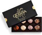 Godiva Signature Truffle Gift Box, Belgian Dark and Milk Chocolates with Ganache Center, Gourmet Gift for Birthdays, Holidays, Kosher, 8 Pc