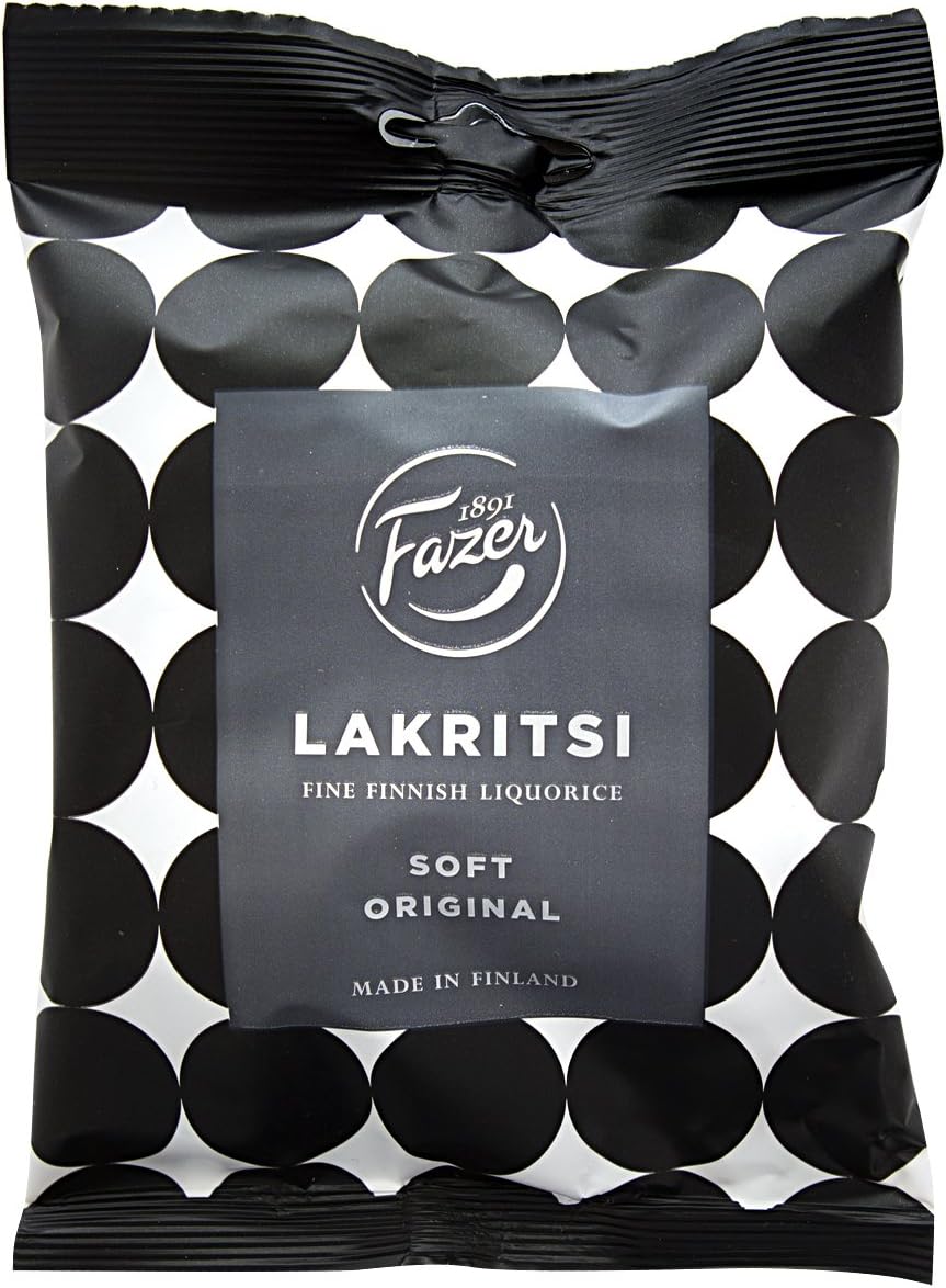 Fazer Lakritsi - Soft & Original - Fine Finnish Licorice - Bag 150g