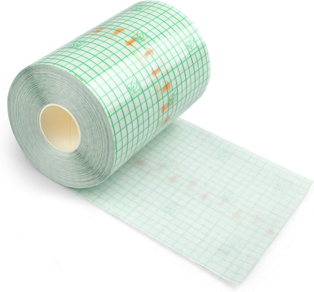 LotFancy Tattoo Aftercare Bandage, 4" x 12 Yards Roll, Transparent Film Dressing, Waterproof Protective Tattoo Wrap Tape for Second Skin Healing, Tattoo Supplies and Scar Therapy
