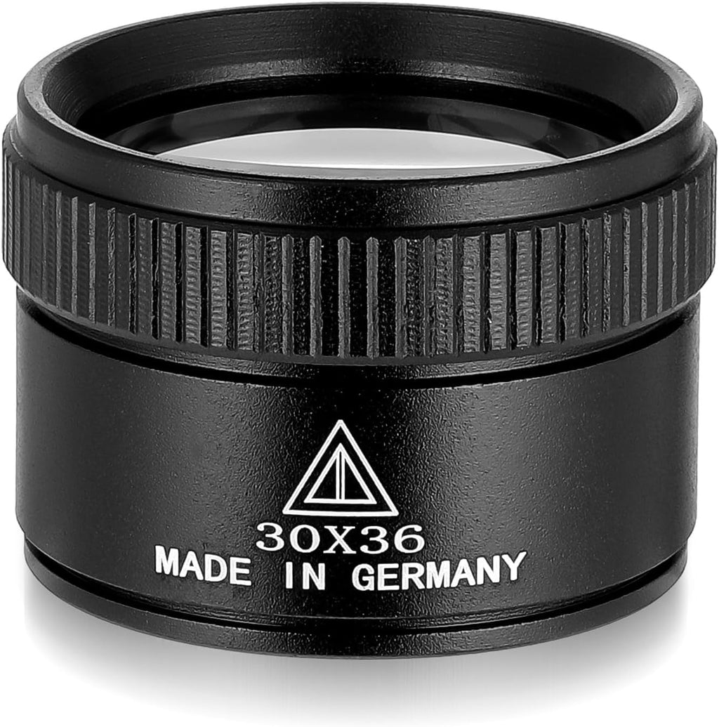30X Coin Magnifying Glass, Portable Jewelers Loupe Magnifier - Coin Magnifier for Crafts Reading Stamps Antiques Repair (30X 36MM)