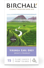 Birchall Tea Bags, Virunga Earl Grey a, Black Tea Bursting with Full Flavour, Perfect Vegan Gifts, 15 Plant-Based Prism Tea Bags