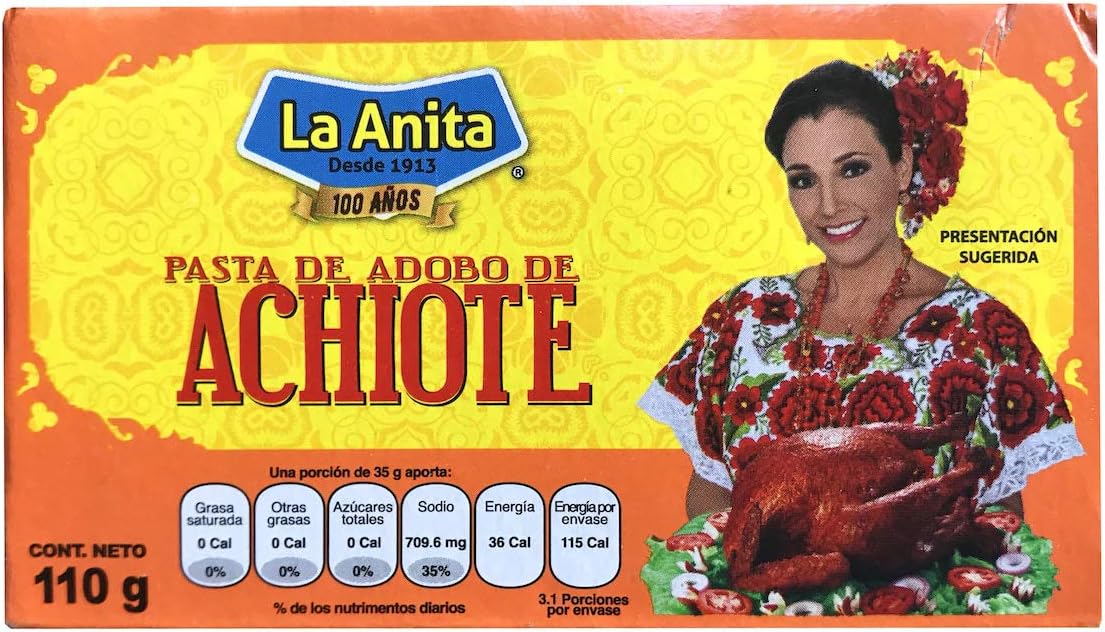 La Anita - Achiote Paste from Mexico - 3.52 oz / 100 gr