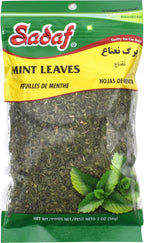 Sadaf Mint Leaves Cut - Dried mint leaves cut and sifted - Kosher and Halal - No stems (2 Oz)