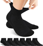 Forcool Non Binding Loose Top Seamless Ankle Low Cut Cotton Diabetic Socks for Men and Women, M/L/XL, 3/6 Pairs