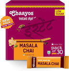Chaayos Instant Tea Premix - Masala Flavour - Low Sugar (30 Sachets) | Instant Tea | Tea Premix | Masala Tea | Masala Chai | Assam Tea | Flavored Tea | Tea Masala Mix