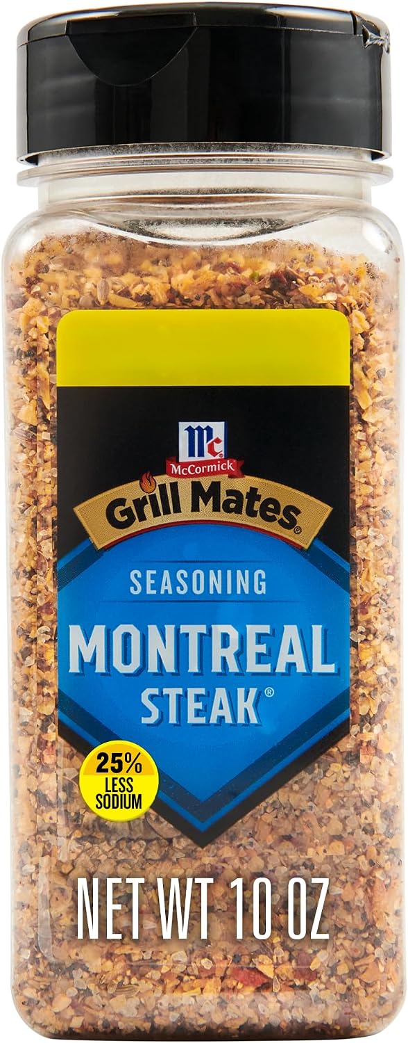McCormick Grill Mates Montreal Steak Seasoning, 25% Less Sodium, 10 OZ