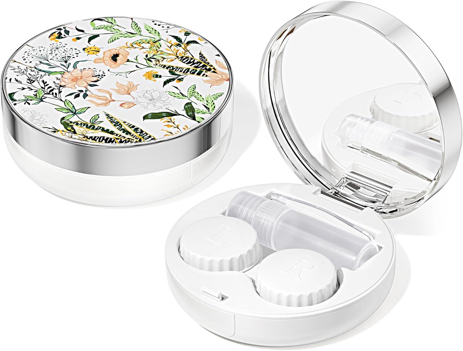 Contact Lens Case, Travel Contact Lens Cases Cute Contact Case and Solution Perfect for Daily Travel Outdoor