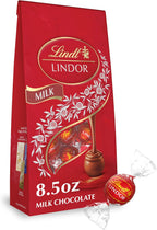 Lindt LINDOR Milk Chocolate Candy Truffles, Chocolates with Smooth, Melting Truffle Center, 8.5 oz. Bag
