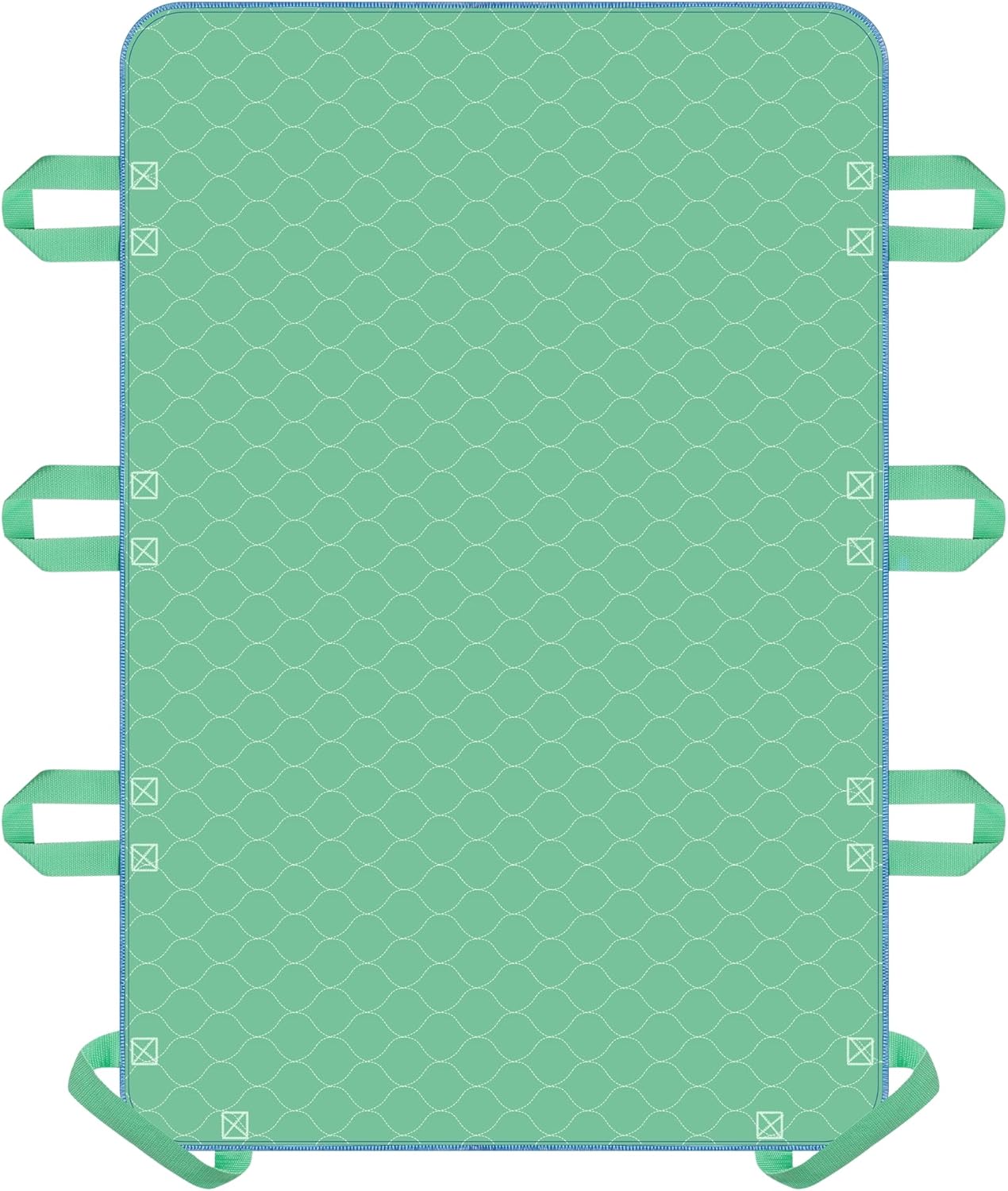 Positioning Bed Pad with 8 Reinforced Handles-34 x 52"-Reusable and Washable Transfer Sheet, Aid Assistant for Turning and Repositioning for Elderly, Incontinence Patients, Bedridden and Caregivers