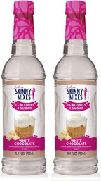 Jordan's Skinny Mixes Syrups Sugar Free Coffee Syrup, White Chocolate Flavor Mix, Zero Calorie Flavoring for Lattes, Protein Shake, Cocktail & More, Gluten Free, Keto Friendly, 25.4 Fl Oz (Pack of 2)