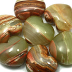 Green Onyx Crystal Heart ~45mm