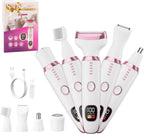 RUIM 5-in-1 Women's Electric Shaver & Hair Trimmer Kit - for Legs, Underarms, Bikini Line, Face & Body, Painless Cordless Wet/Dry Razor, Waterproof & USB Rechargeable for Women Grooming